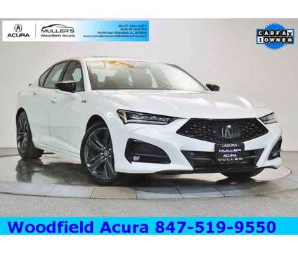 2021 Acura TLX A-Spec Package is a Silver, White 2021 Acura TLX A-Spec Sedan in Hoffman Estates IL