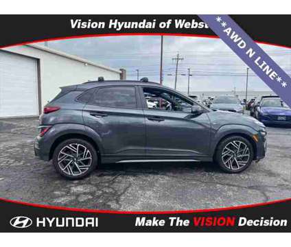 2022 Hyundai Kona N Line is a Grey 2022 Hyundai Kona SUV in Webster NY