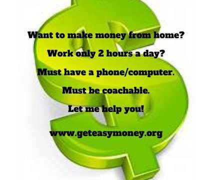 Working from Home is a Work from Home in Business Opportunity Job at Get Easy Money in Kansas City KS