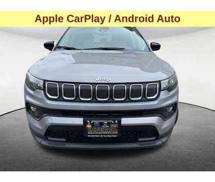 2022UsedJeepUsedCompassUsed4x4 is a Silver 2022 Jeep Compass Latitude Car for Sale in Mendon MA