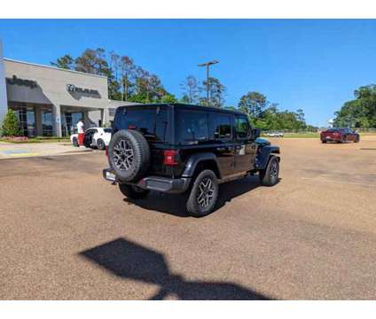 2024 Jeep Wrangler Sahara is a Black 2024 Jeep Wrangler Sahara Car for Sale in Mccomb MS