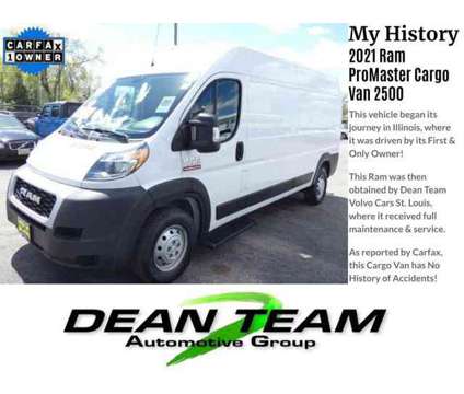 2021 Ram ProMaster Cargo Van 2500 is a White 2021 Van in Saint Louis MO