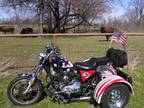 1979 XLS Sportster w/ Voyager Trike Kit, Painted as a Flag