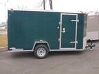 $2,840 New 2013 Freedom 6 x 12 Enclosed Cargo Trailer, Rear Ramp,V-Front