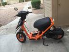 Custom orange scooter