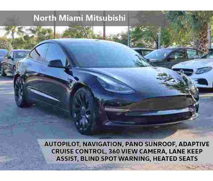 2021 Tesla Model 3 Performance is a Black 2021 Tesla Model 3 Sedan in Miami FL