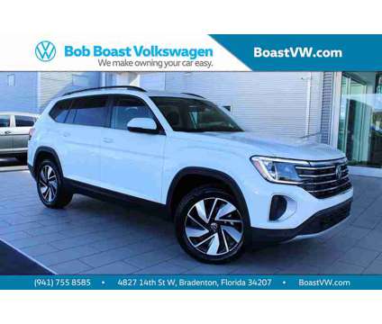 2024 Volkswagen Atlas 2.0T SE w/Technology is a White 2024 Volkswagen Atlas 2.0T SE SUV in Bradenton FL