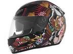 New Full Face Motorcycle Helmet DOT Cyber Poker Roulette ALLRIDERGEAR