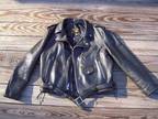 Men's Leather Biker Jacket -