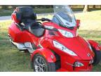 2012 CAN-AM Spyder RT S Viper Red Excellent Condition 88 Miles W Cover