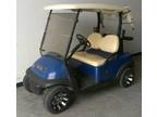 Dark Blue 48v Electric Club Car Precedent Golf Cart w/ Custom Rims & Tires