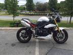 2012 Triumph Speed Triple R ABS - Crystal White