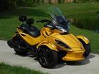 2013 Can Am Spyder STS SE-5 Yellow Trike