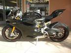 2012 Ducati 1199 Panigale S, 1200 Miles, Black with Extras, Like New