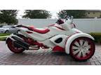 2008 Custom white and red Can-am Spyder Ready …