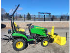 2018 John Deere 1025R Diesel 4WD Tractor w/ 54" Blower