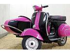 1966 Black and Pink Vespa 150 Scooter