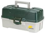 Plano Molding Co 620304 3 Tray Green & White Tackle Box