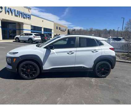 2021 Hyundai Kona NIGHT is a White 2021 Hyundai Kona SUV in Bangor ME