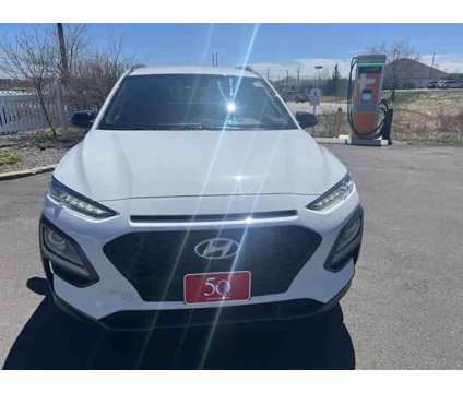 2021 Hyundai Kona NIGHT is a White 2021 Hyundai Kona SUV in Bangor ME