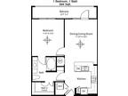 1 Floor Plan 1x1 - Astor Tanglewood, Houston, TX