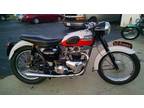 1959 TRIUMPH BONNEVILLE BRITISH MOTORCYCLE T120 - Free Shipping