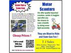 Low Prices on NEW Motor Scooters