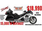 $18,990 2012 Honda Goldwing GL1800 BLOWOUT SALE at Honda of Chattanooga