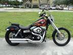 2010 Harley Dyna Wide Glide, Flames, Smart Security. Skulls, Windshld