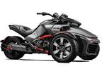 Gray/black 2015 Can-Am Spyder F3-S SM6 motorcycle trike