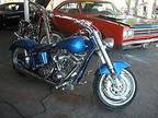Custom Chopper Harley Davidson Blue