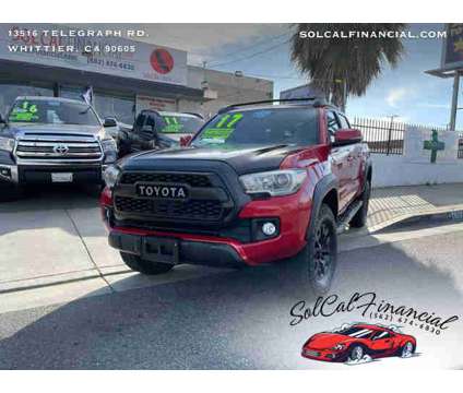 2017 Toyota Tacoma Double Cab for sale is a Red 2017 Toyota Tacoma Double Cab Car for Sale in Whittier CA