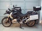 2010 BMW R1200GS, black, 26k miles, exc condition, low suspension