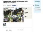 1984 Kawasaki Voyager ZN1300 needs work, offer trades considered