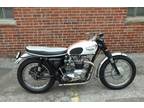 1966 Triumph Bonneville T 120 C Tt Special White Race Bike