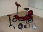 $150 Gorgeous Fire Engine Red Electric Scooter + Accessories!