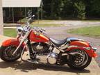 2011 Harley Davidson Fatboy 3600 Miles Rare Color Tequila Sunrise Lots of Extras