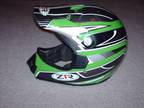 Z1R Green / Black Helmet Roost YOUTH Size S/M Motocross Off Road