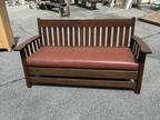 Signed STICKLEY & BRANDT - MISSION OAK SETTEE SOFA BENCH - 71”