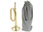 Brass Cavalry Bugle for Professional Military Orchestra B Flat with Mouthpiece