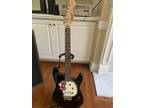 Hello Kitty Fender Squier Electric Guitar - Black