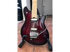 Peavey EVH Wolfgang guitar Dark Cherry flame top, Floyd Rose w/ D-Tuna