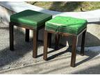 Pair MCM Vintage HARVEY PROBBER Walnut Stools / Benches #929