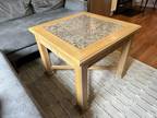 Thomasville American Revival Granite Top Wood End Table