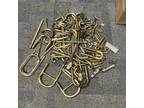Lot Of Brass Instrument Slides and Parts