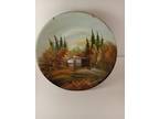 Handpainted Pan With Barn Landscape