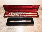 Yamaha sterling silver flute 481-II W/Case All 3 Sections Marked Sterling & 925