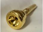 Bobby DENICOLA Trumpet mthp 25 throat GOLD PLATE .640 med shallow