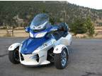 2012 Can-Am Spyder RT Limited SE5 - Custom WhiteBlue `Delivery Worldwide`