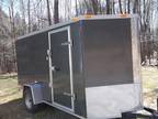 $2,840 New 2012 6 x 12 Freedom Enclosed Cargo Trailers, V-Front Rear Ramp